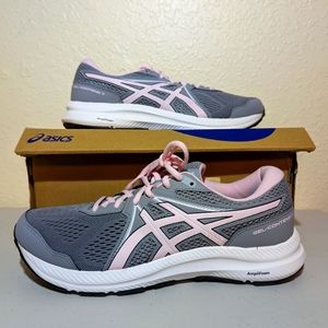 Asics Gel-Contend 7 Women's Wide Size 11.5 Sheet Rock/Pink Salt Brand New